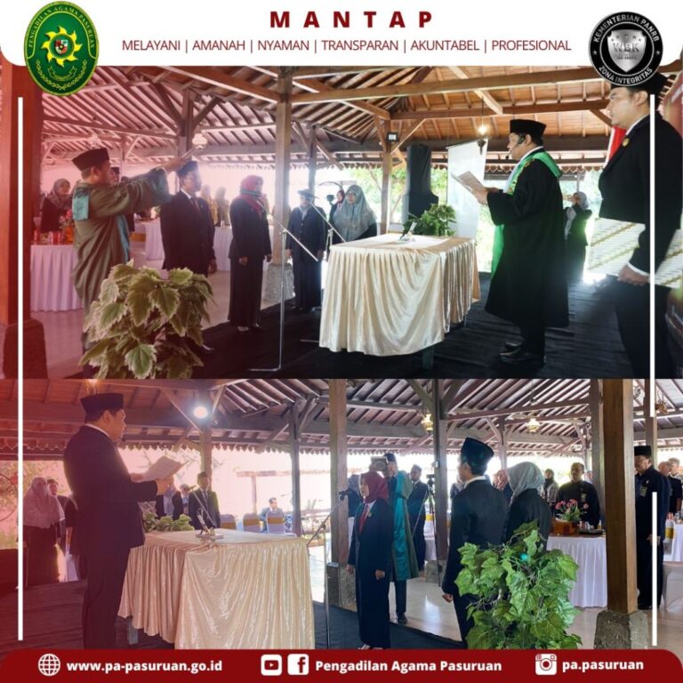 KETUA PA PASURUAN LANTIK PEJABAT STRUKTURAL DAN FUNGSIONAL BARU – Pengadilan Agama Pasuruan