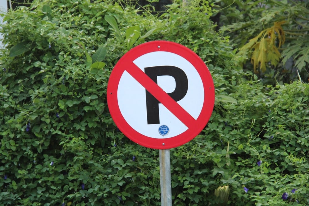 DMV tidak ada tanda parkir