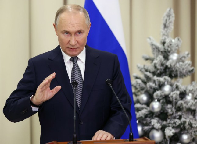 Presiden Rusia Vladimir Putin menghadiri pertemuan Dewan Ekonomi Tertinggi Eurasia