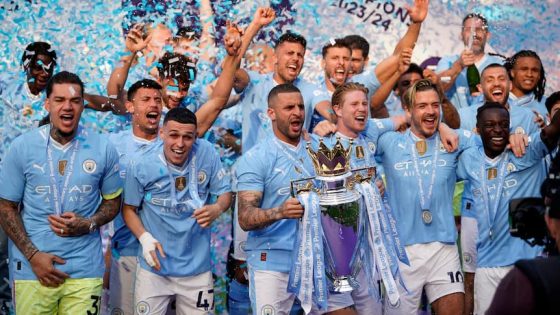 Manchester City merayakan gelar Liga Premier 2023-24