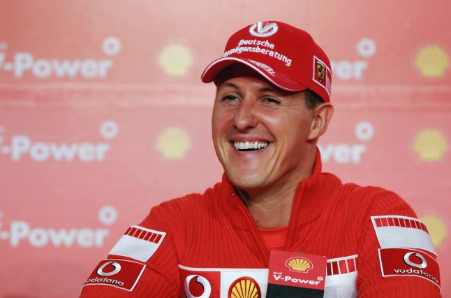 Michael Schumacher di Sao Paulo, Brasil.