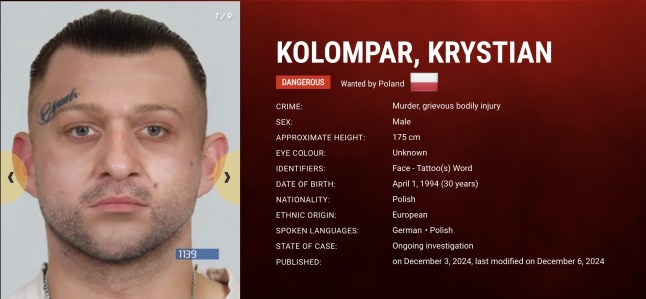 Daftar lengkap 24 penjahat dan kejahatan mereka ditambahkan ke daftar paling dicari Europol - termasuk seorang pembunuh kapak