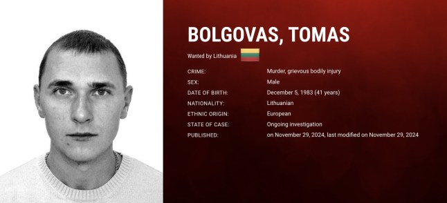 Daftar lengkap 24 penjahat dan kejahatan mereka ditambahkan ke daftar paling dicari Europol - termasuk seorang pembunuh kapak