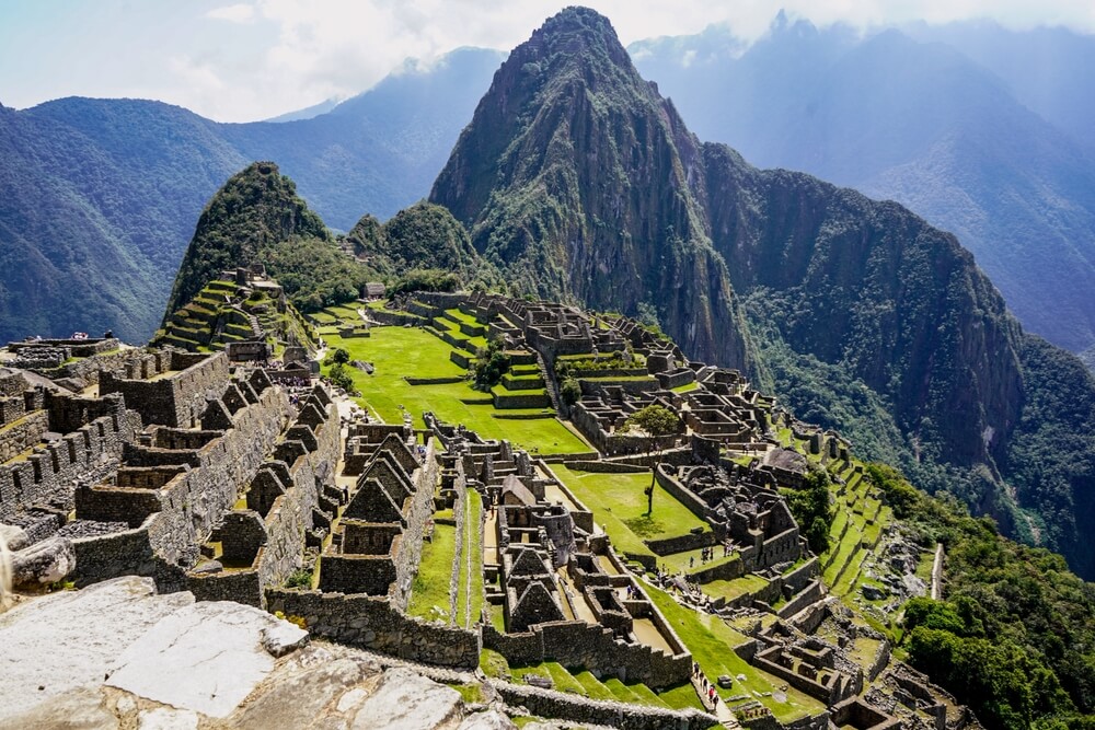 Pemandangan udara Machu Picchu
